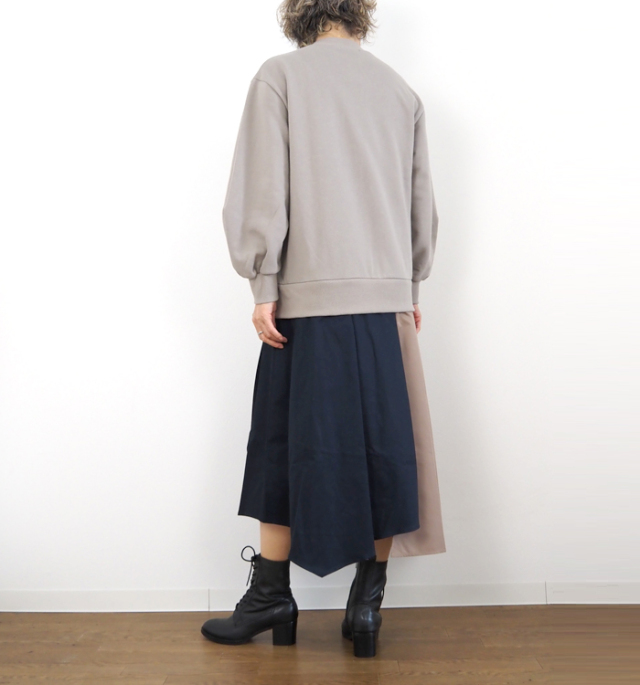 MARECHAL TERRE マルシャルテル 裏毛コンビネーションワンピース