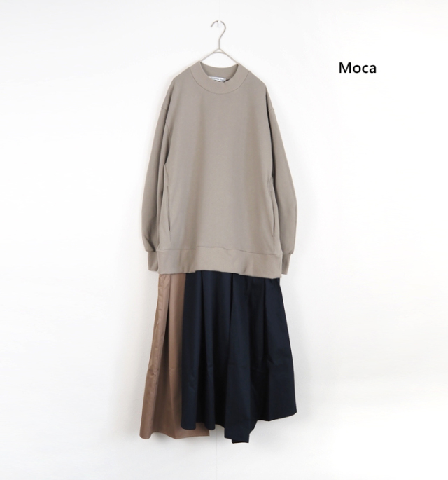 MARECHAL TERRE マルシャルテル 裏毛コンビネーションワンピース