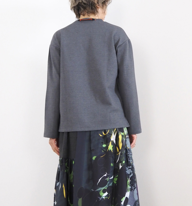 MARECHAL TERRE マルシャルテル ロゴテープ 長袖クルーネックTシャツ