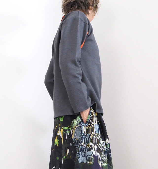 MARECHAL TERRE マルシャルテル ロゴテープ 長袖クルーネックTシャツ