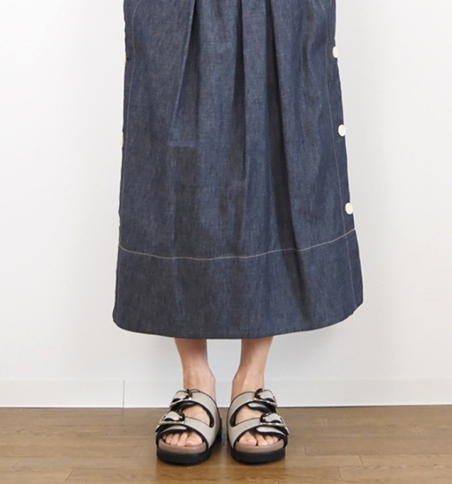 ATELIER BRUGGE アトリエブルージュ フッドベッドサンダル ダブルバックル レディース