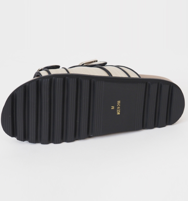 ATELIER BRUGGE アトリエブルージュ フッドベッドサンダル ダブルバックル レディース