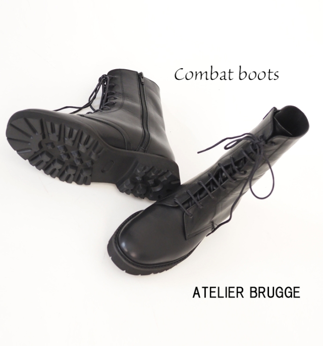 ATELIER BRUGGE アトリエブルージュ レースアップブーツ コンバットブーツ レディース