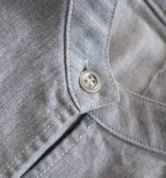 Munich ミューニック 6オンスデニム 前後2WAY クロップトブラウス レディース