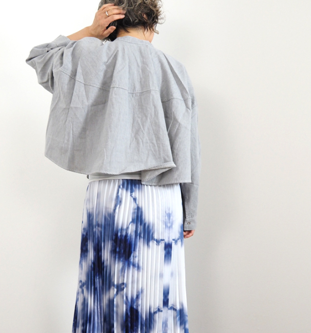 Munich ミューニック 6オンスデニム 前後2WAY クロップトブラウス