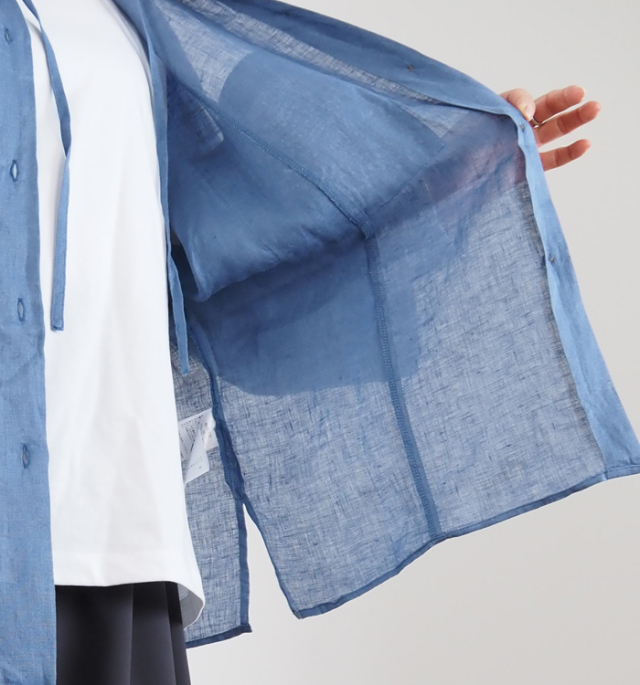 Munich ミューニック 60sフレンチリネン ドルマンルーズシャツ