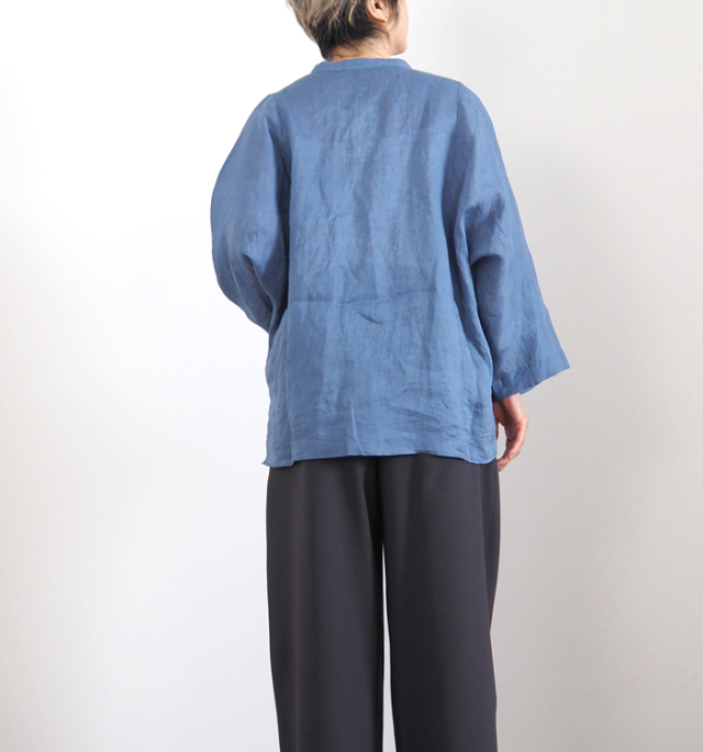 Munich ミューニック 60sフレンチリネン ドルマンルーズシャツ