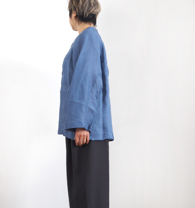 Munich ミューニック 60sフレンチリネン ドルマンルーズシャツ