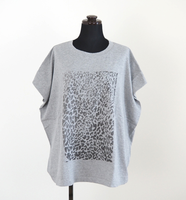 Munich ミューニック レオパードプリントタックスリーブTシャツ