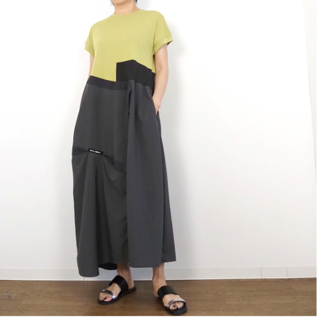 MARECHAL TERRE マルシャルテル サックロングワンピース アシンメトリーコンボ
