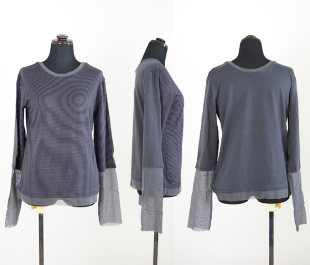 MARECHAL TERRE マルシャルテル 2way シアープルオーバーカットソー
