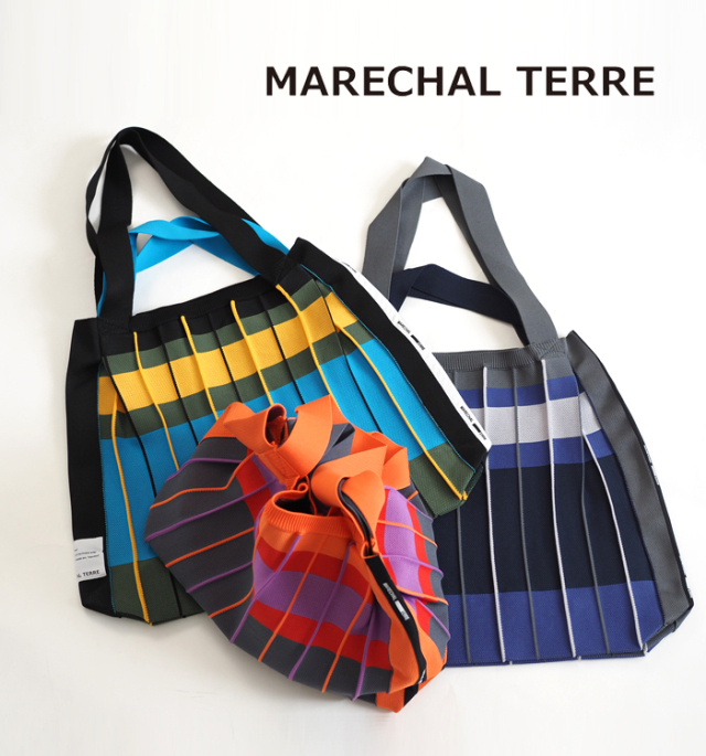 MARECHAL TERRE マルシャルテル 2wayプリーツニットバッグ