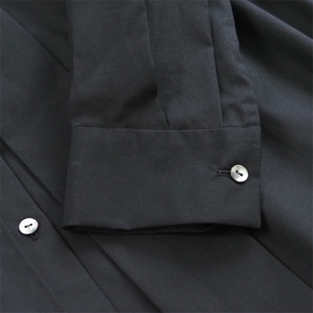 MIDIUMISOLID ミディウミソリッド ボウタイシャツ ブラック ホワイト レディース