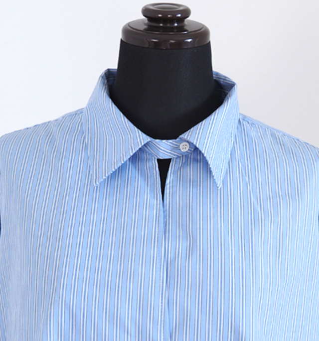 MIDIUMISOLID ミディウミソリッド スキッパー ポンチョシャツ レディース