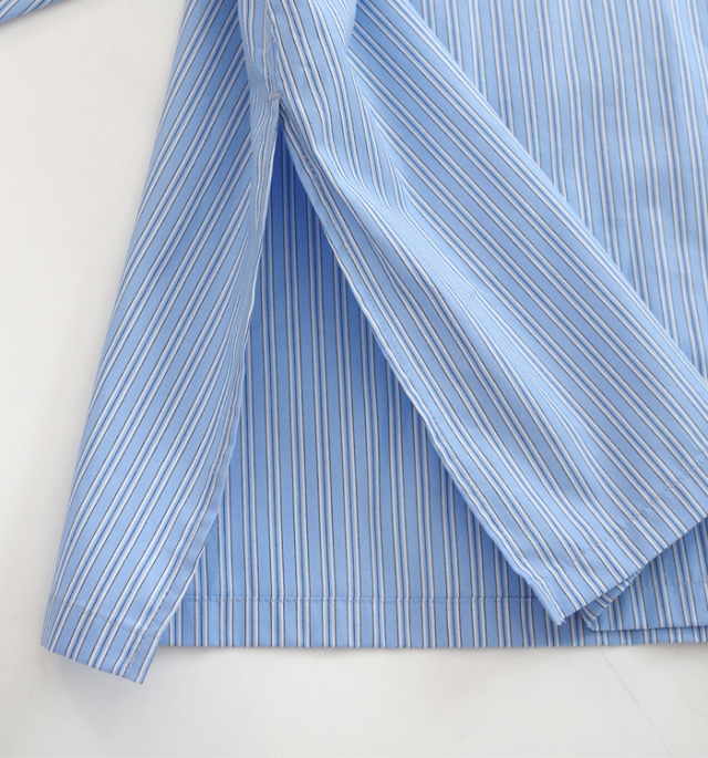 MIDIUMISOLID ミディウミソリッド スキッパー ポンチョシャツ レディース