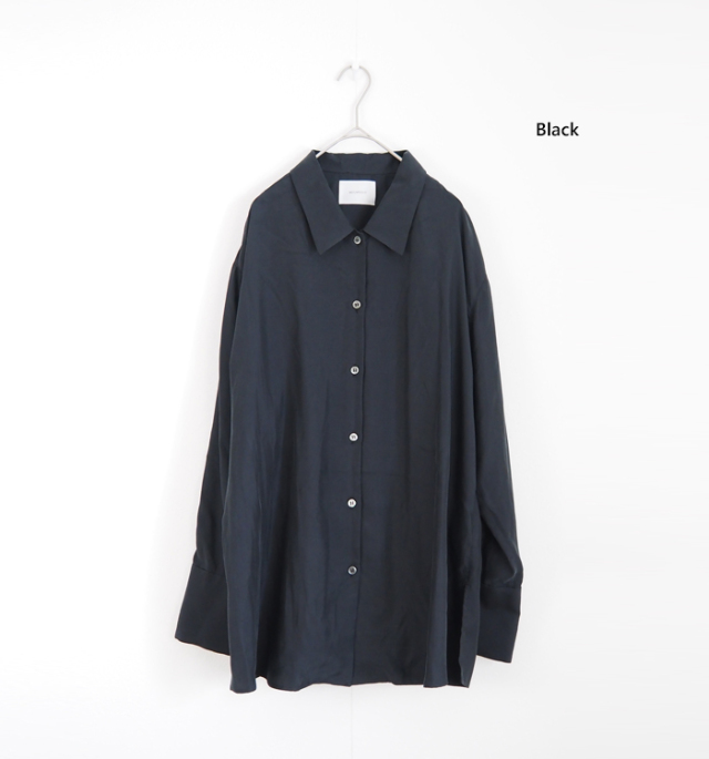 MIDIUMISOLID ミディウミソリッド リラックスシャツ レギュラーカラー レディース