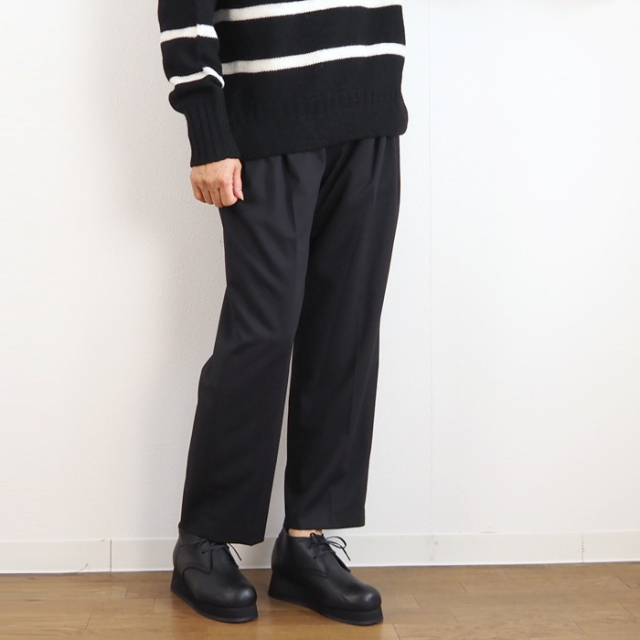 MIDIUMISOLID ミディウミソリッド センタープレス イージーパンツ レディース