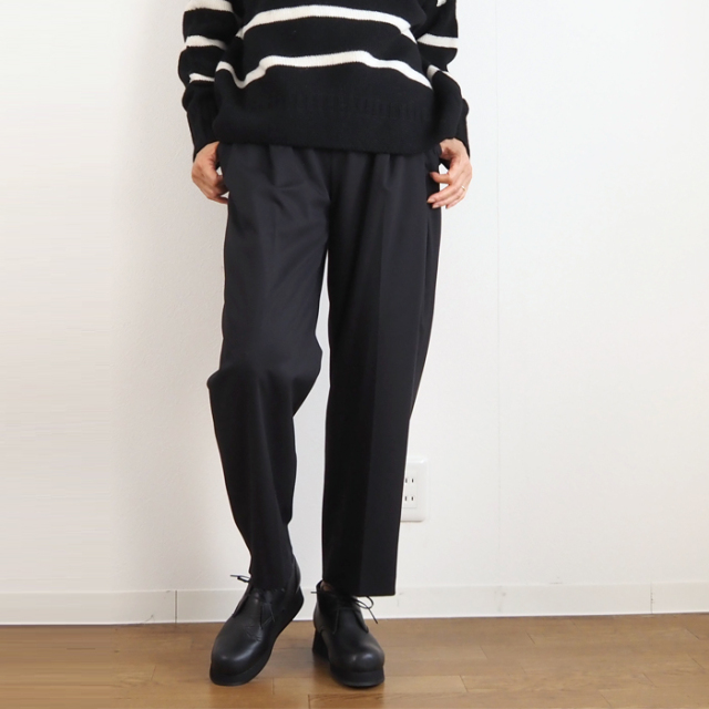 MIDIUMISOLID ミディウミソリッド センタープレス イージーパンツ レディース