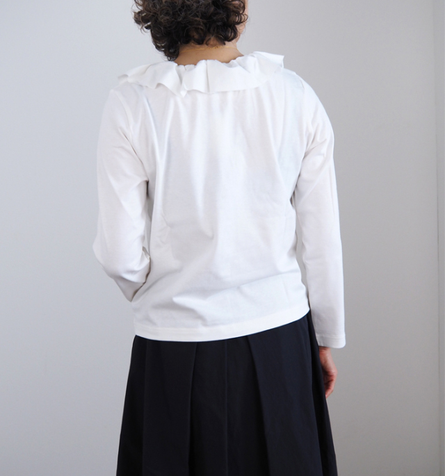 mizuiro ind ミズイロインド プルオーバー フリルカラー ロングスリーブ