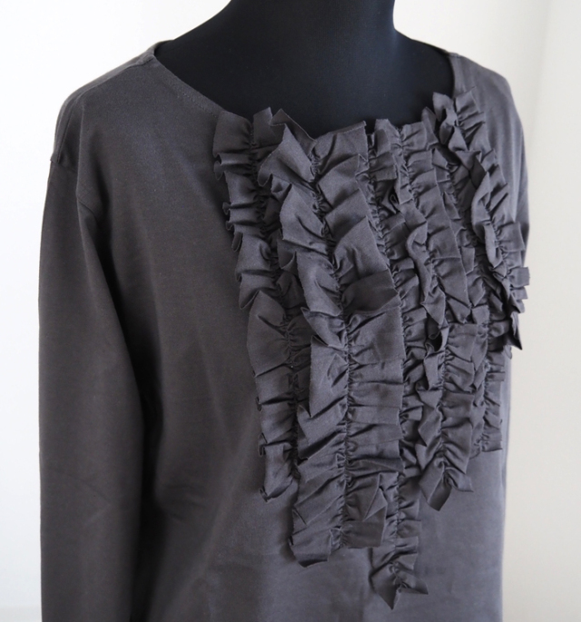 mizuiro ind ミズイロインド フリルプルオーバーTシャツ カットソー