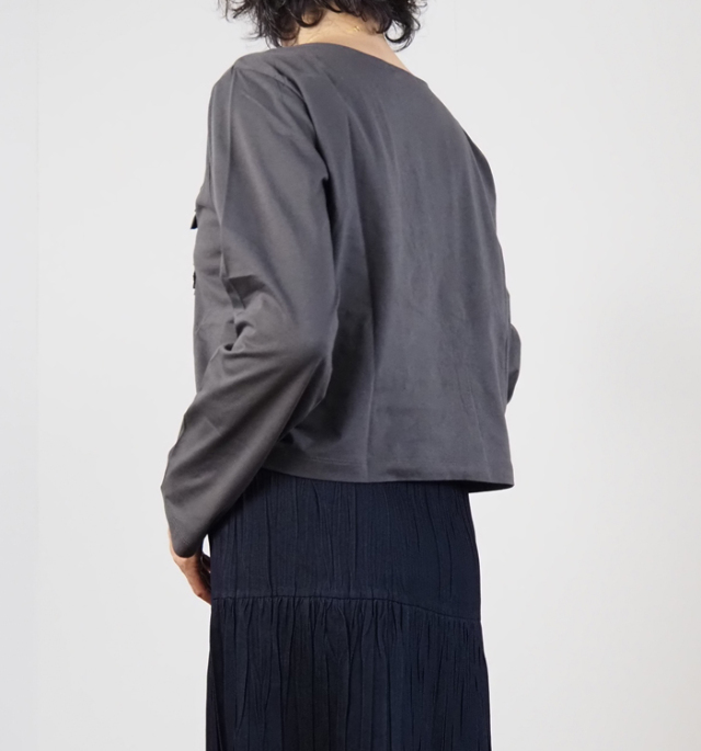 mizuiro ind ミズイロインド フリルプルオーバーTシャツ カットソー