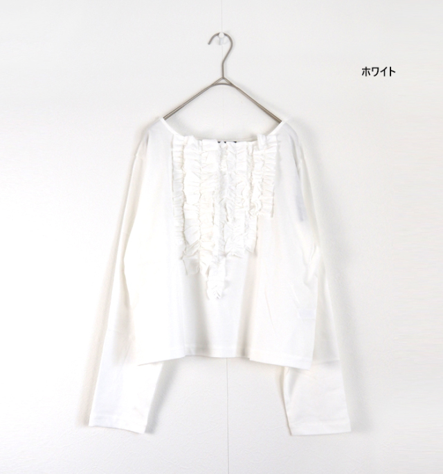 mizuiro ind ミズイロインド フリルプルオーバーTシャツ カットソー
