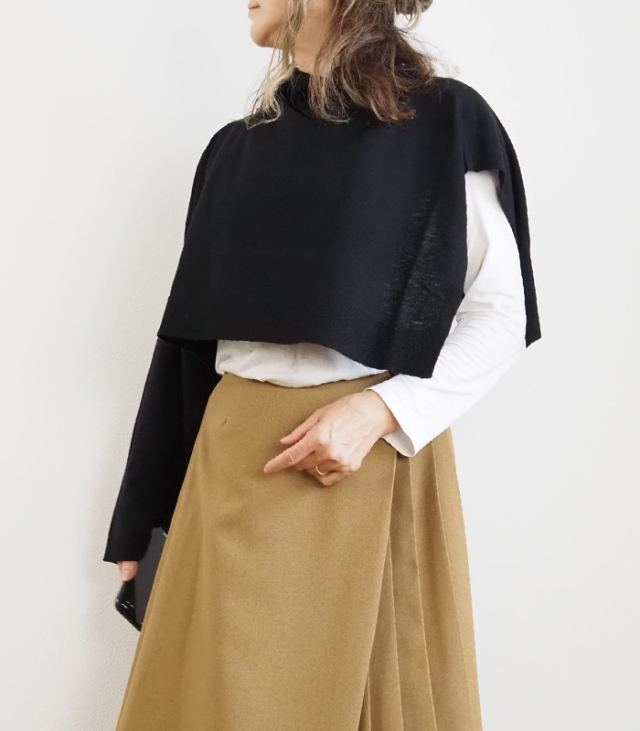 mizuiro ind ミズイロインド ニットベストプルオーバー レディース