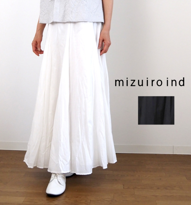 mizuiro ind ミズイロインド コットンローンボリュームフレアー