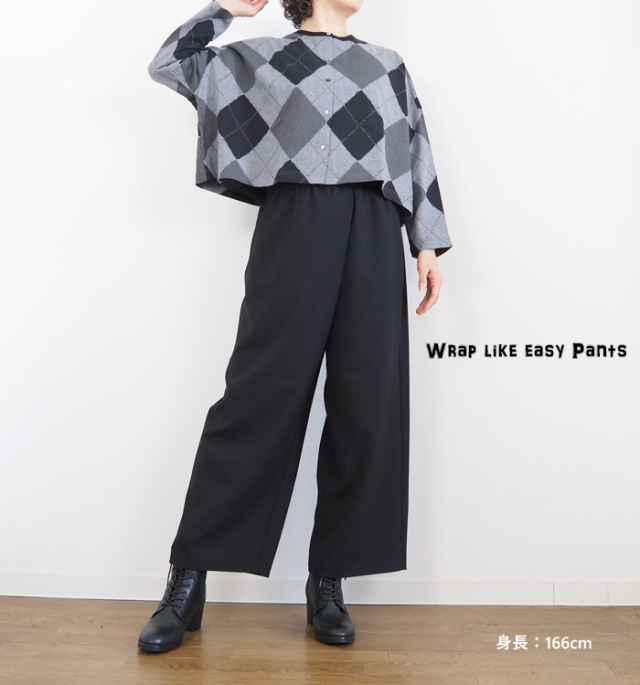 mizuiro ind ミズイロインド パンツ ラップライクイージーパンツ