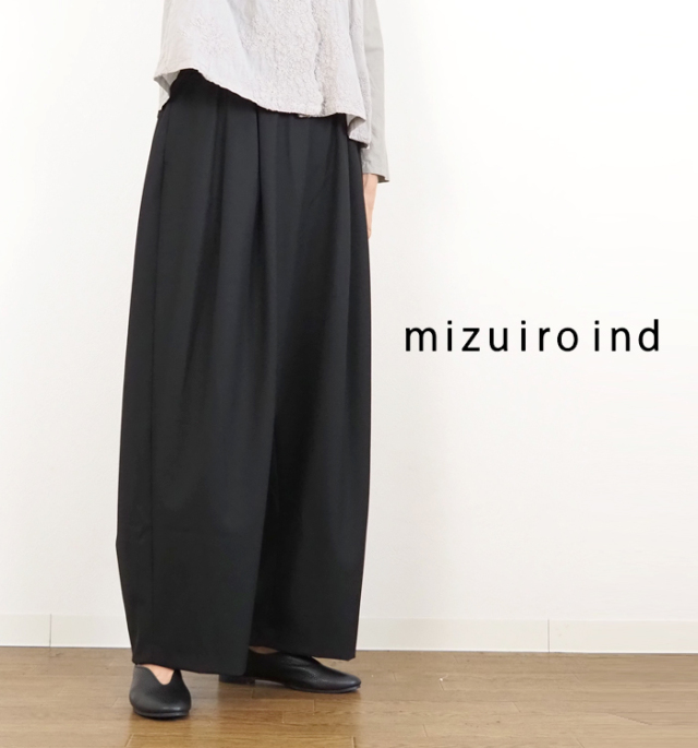 mizuiro ind ミズイロインド ワイドタックパンツ