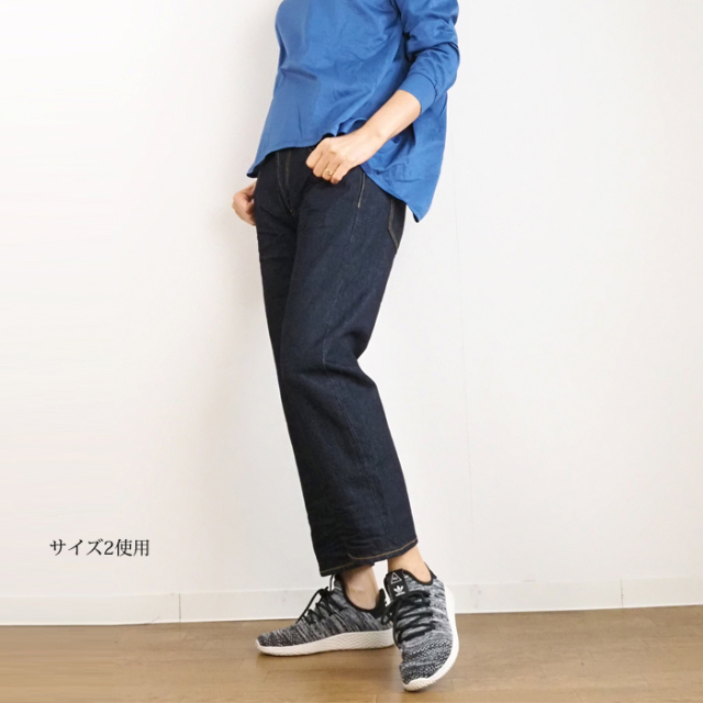 SALE mizuiro ind ミズイロインド デニムパンツ くるぶし丈