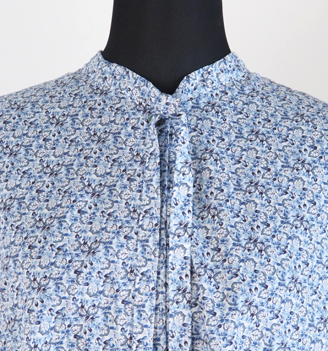 MidiUmi ミディウミ リバティ ボウタイシャツ レディース