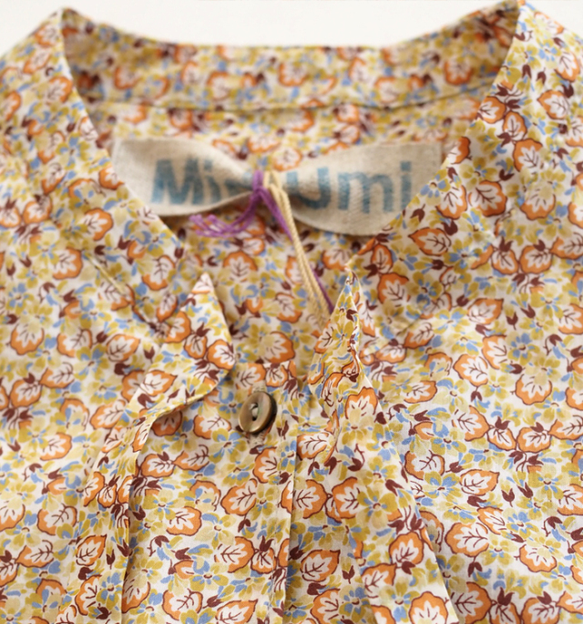 MidiUmi ミディウミ リバティ ボウタイシャツ レディース