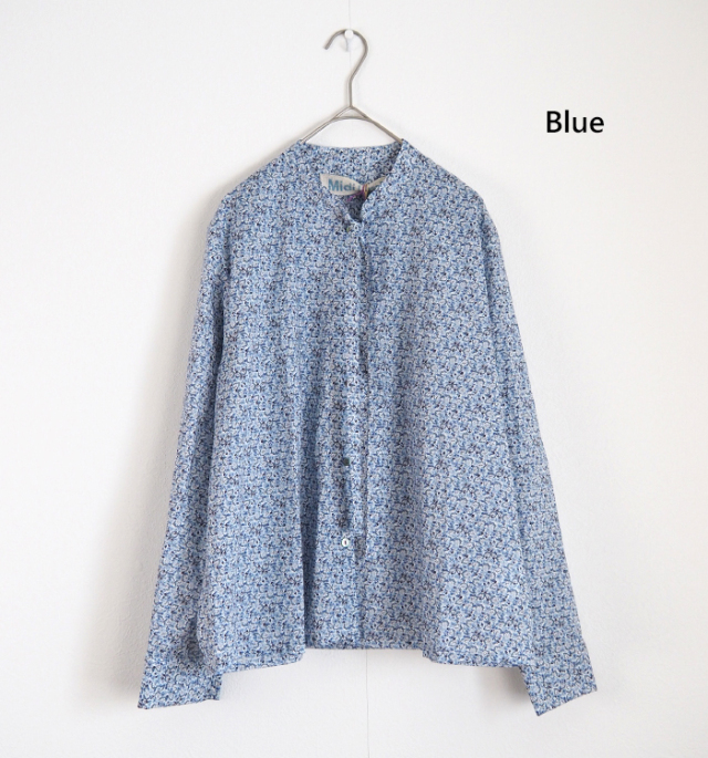 MidiUmi ミディウミ リバティ ボウタイシャツ レディース