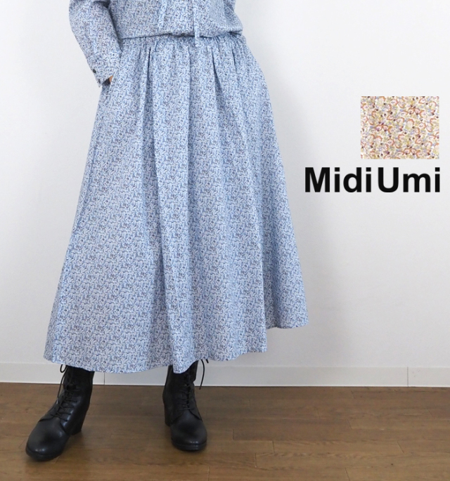 MidiUmi ミディウミ リバティ フレアースカート タナローン レディース