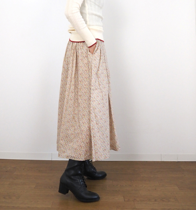 ＊*＊様 #ご褒美#MidiUmi #LIBERTY#人気のモリス年中活躍タナロ MidiUmi ミディウミ リバティ フレアースカート タナローン レディース