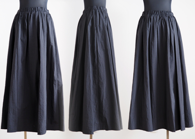 cafune カフネ マキシスカート ナイロンタフタボリューム レディース