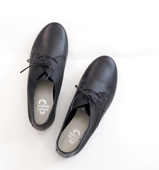 ramble dance ランブルダンス レースアップシューズ シュリンクレザー 本革 レディース 373-11083