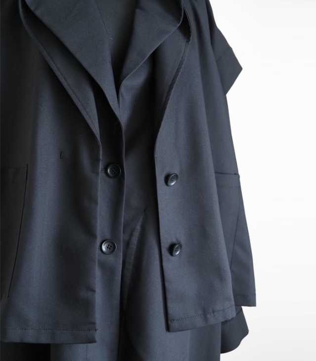 MIDIUMISOLID ミディウミソリッド 3way ロングコート レディース