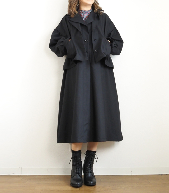 MIDIUMISOLID ミディウミソリッド 3way ロングコート レディース