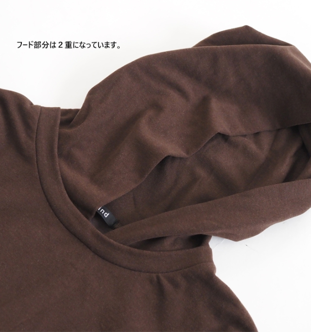 mizuiro ind ミズイロインド スリーレイヤードフード付きプルオーバー