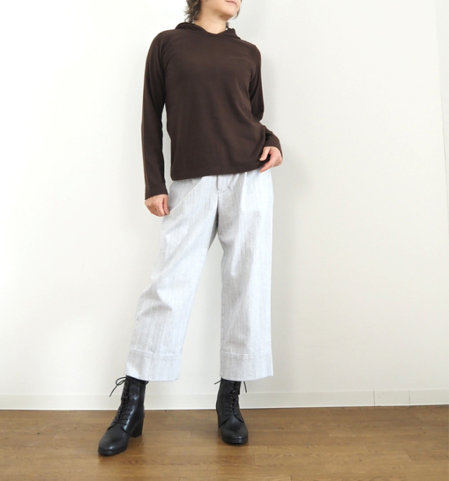 mizuiro ind ミズイロインド スリーレイヤードフード付きプルオーバー