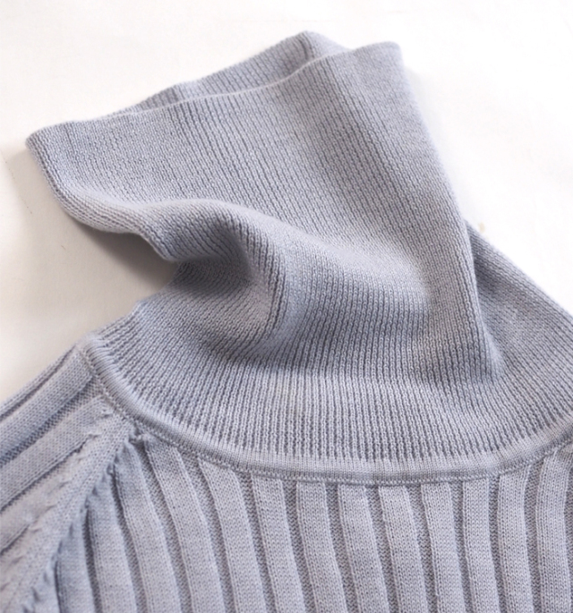 mizuiro ind ミズイロインド ニット プルオーバー ワイドリブ レディース