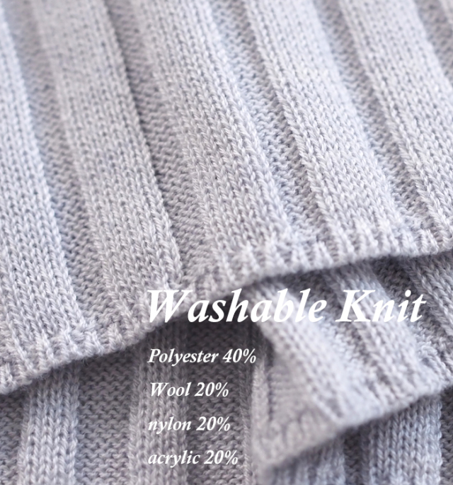 mizuiro ind ミズイロインド ニット プルオーバー ワイドリブ レディース