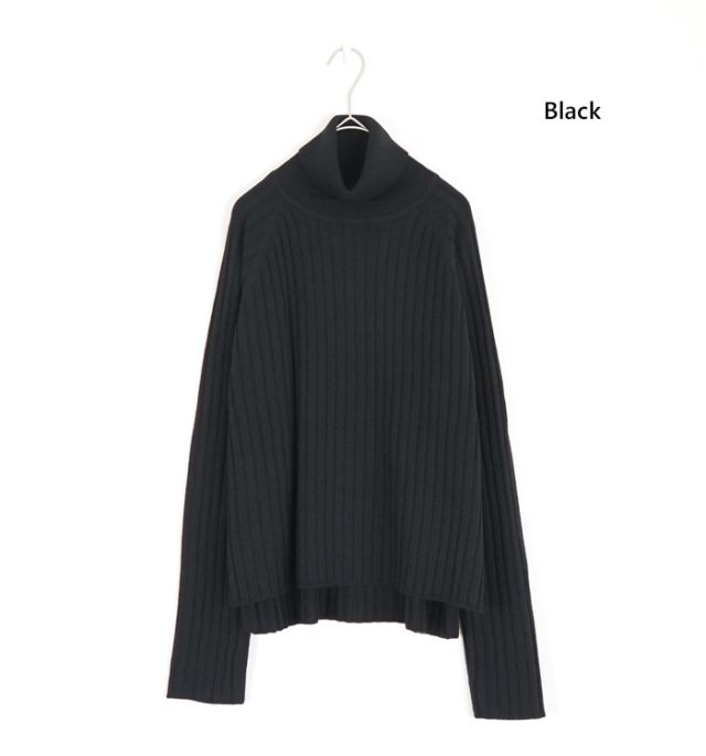 mizuiro ind ミズイロインド ニット プルオーバー ワイドリブ レディース