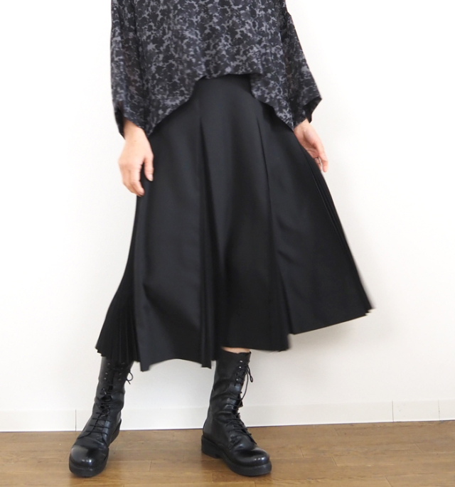 mizuiro ind ミズイロインド プリーツスカート レディース