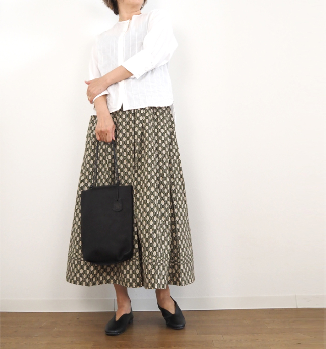 □リゼッタ Lisette *ジュプ スルソレイユタックギャザースカート*36