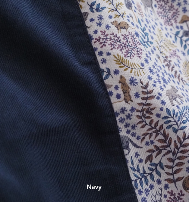 sosotto ソソット リバティプリント 細コールxリバティフェイクラップスカート 