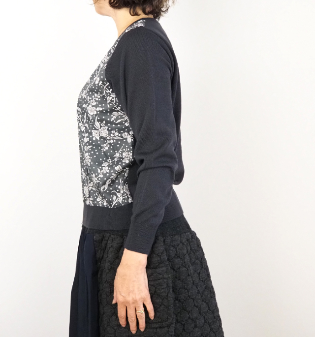 sosotto ソソット リバティプリント プルオーバーニット レディース