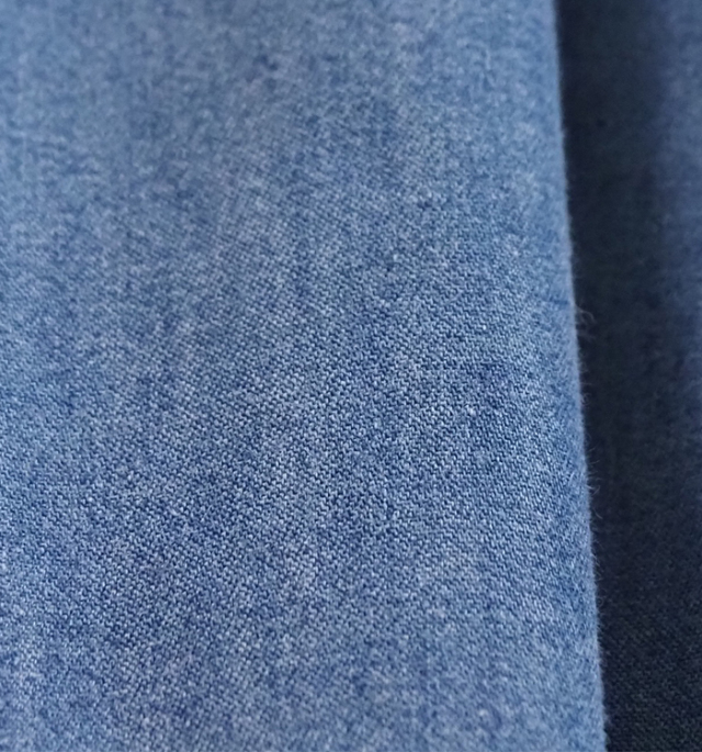 cafune カフネ ロングワンピース ダンガリーギャザーネック 7分袖 レディース